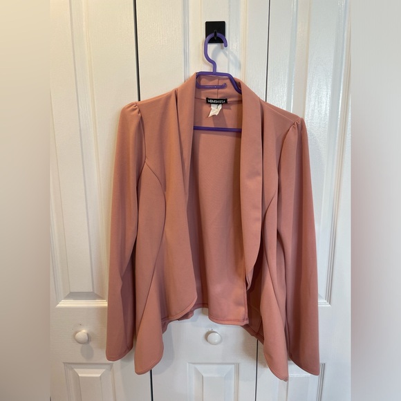 bundle of 1 coral and 1 purple stretchy non lined blazers - Picture 2 of 12